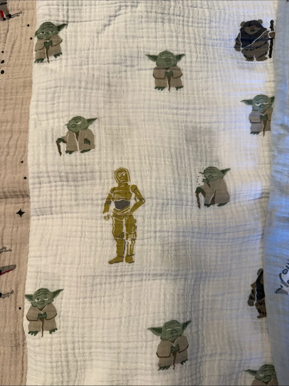 Pottery Barn Kids Star Wars Muslin Swaddle Set